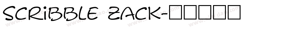 Scribble Zack字体转换